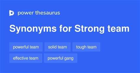 strong team synonym